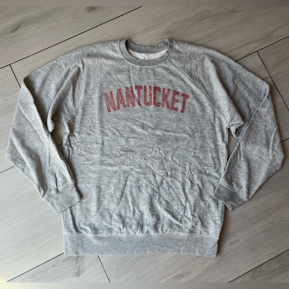 Free People Retro Brand “NANTUCKET” Sweatshirt New With Defect - Picture 2 of 7